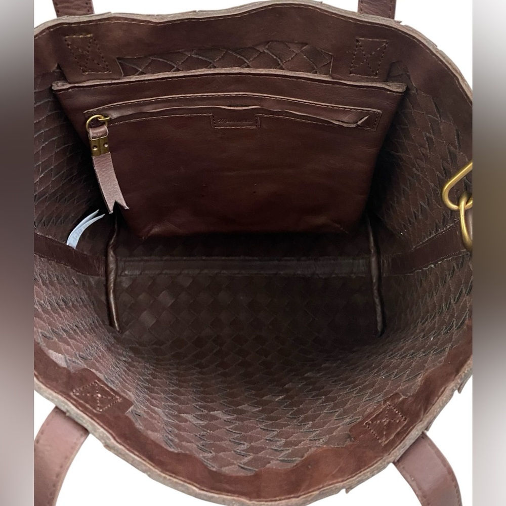 Madewell The Medium Transport Tote-Chocolate Raisin - Picture 5 of 9